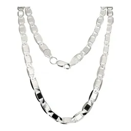 Cadena Plata Ley 925 Marinera Hombre Larga 70cm Duradera - Imagen 1