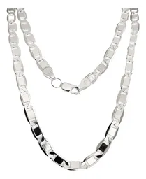 Cadena Plata Ley 925 Marinera Hombre Larga 70cm Duradera - Imagen 1