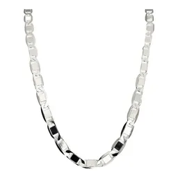 Cadena Plata Ley 925 Marinera Hombre Larga 70cm Duradera - Imagen 2