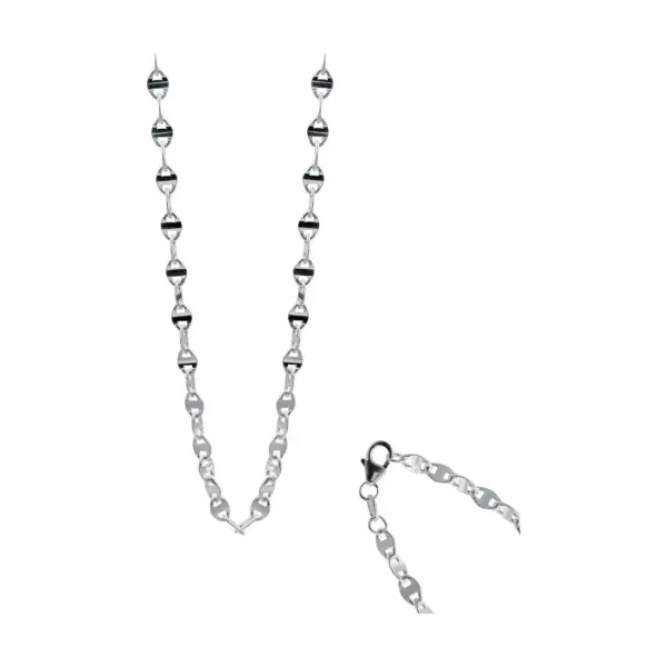 Cadena Plata Ley .925 Marinera Italiana 50cm para Hombre y Mujer - Imagen 1