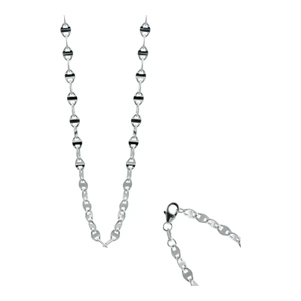 Cadena Plata Ley .925 Marinera Italiana 50cm para Hombre y Mujer - Imagen 1