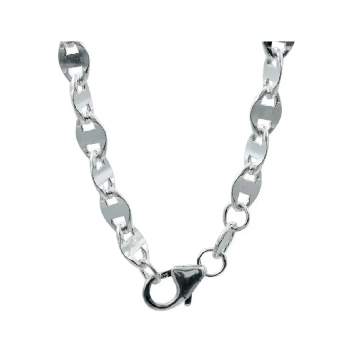 Cadena Plata Ley .925 Marinera Italiana 50cm para Hombre y Mujer - Imagen 4