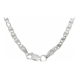 Cadena Plata Ley 925 Marinera Lisa 55 Cm para Hombre y Mujer - Imagen 2