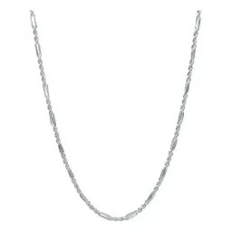Cadena Torsal Figaro Italiana Plata .925 50cm - Imagen 1