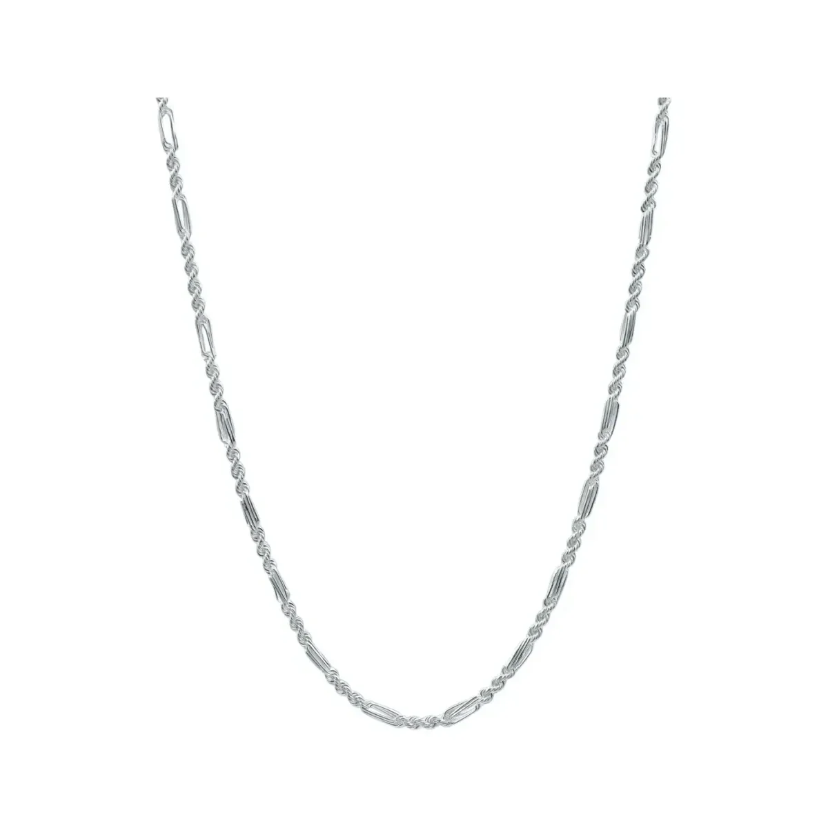 Cadena Torsal Figaro Plata .925 55cm - Imagen 1