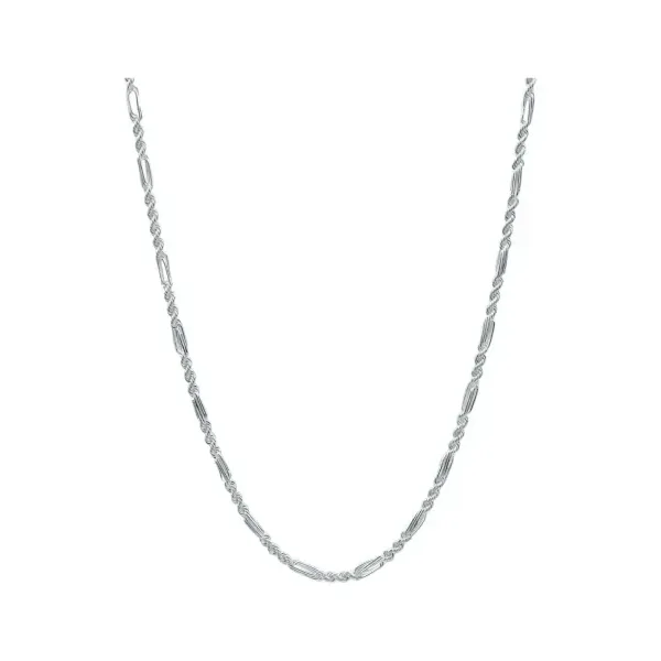 Cadena Torsal Figaro Plata .925 55cm - Imagen 1