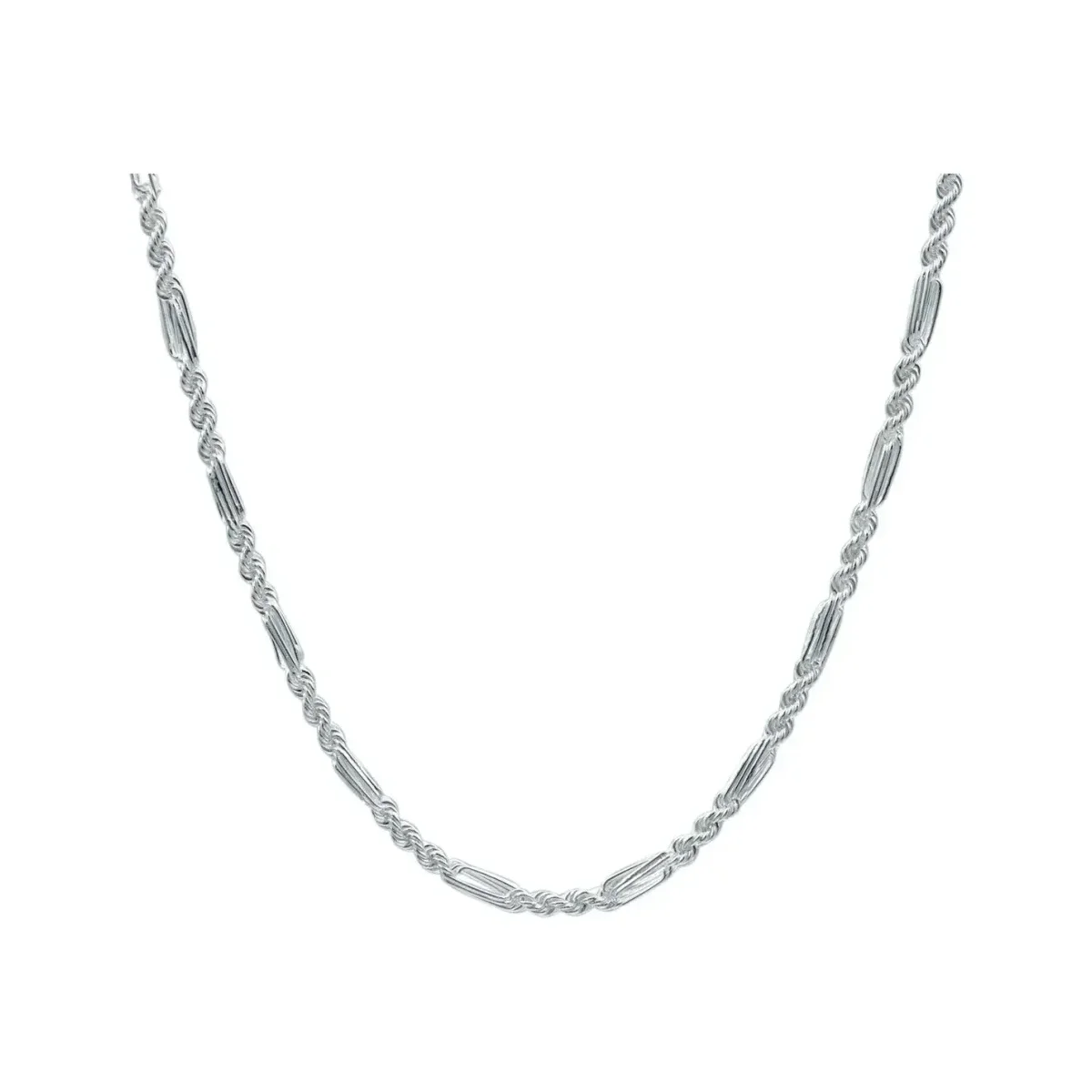 Cadena Torsal Figaro Plata .925 60cm - Imagen 2