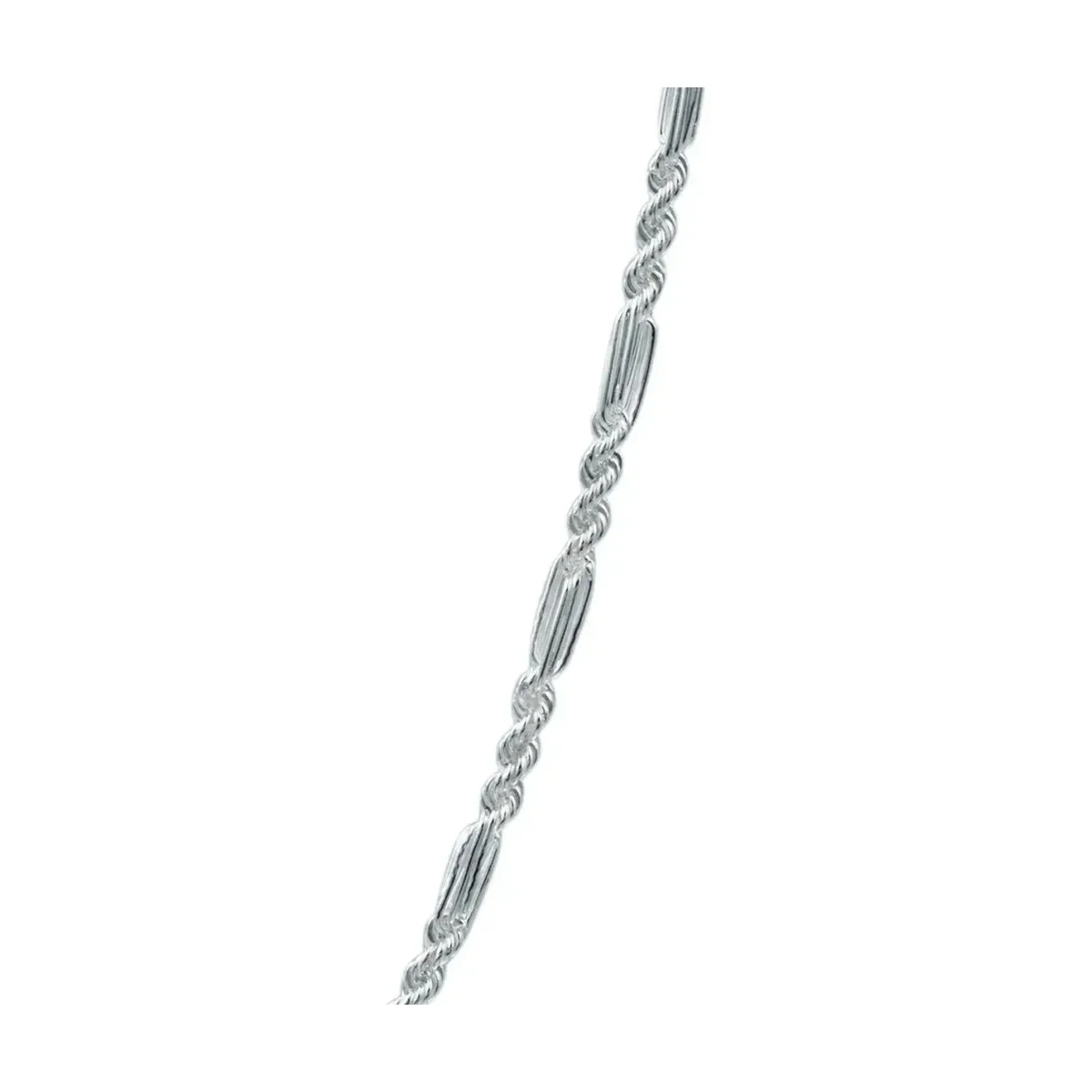 Cadena Torsal Figaro Plata .925 60cm - Imagen 3