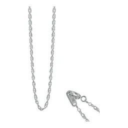 Cadena Torsal Italiana Plata Ley 925 para Dije Mujer 45cm - Imagen 1