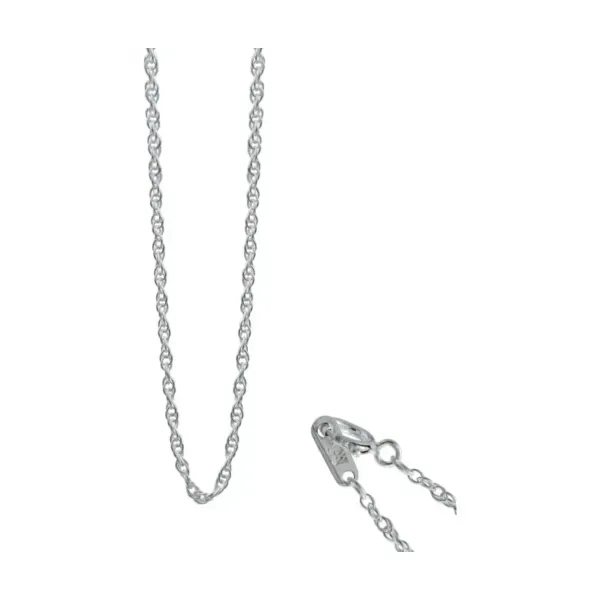 Cadena Torsal Italiana Plata Ley 925 para Dije Mujer 45cm - Imagen 1