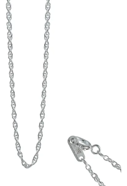 Cadena Torsal Italiana Plata Ley 925 para Dije Mujer 45cm - Imagen 1
