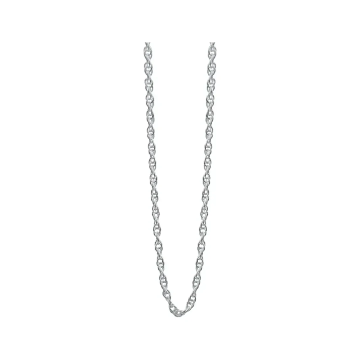 Cadena Torsal Italiana Plata Ley 925 para Dije Mujer 45cm - Imagen 2