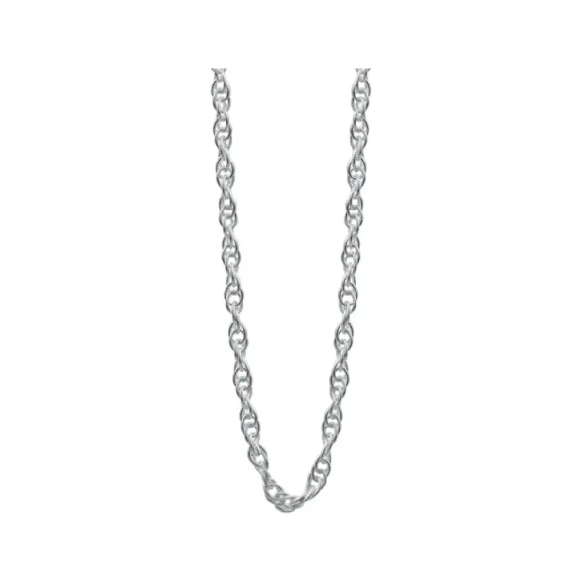 Cadena Torsal Italiana Plata Ley 925 para Dije Mujer 45cm - Imagen 3