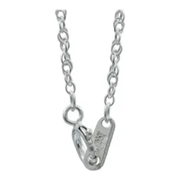 Cadena Torsal Italiana Plata Ley 925 para Dije Mujer 45cm - Imagen 4
