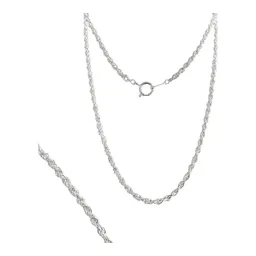Cadena Torzal de Plata .925 50 cm - Imagen 1