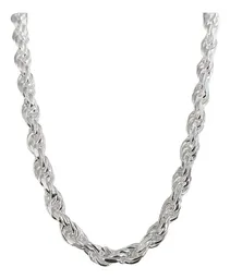 Cadena Torzal Gruesa Plata Ley .925 de 70cm para Hombre y Mujer - Imagen 2