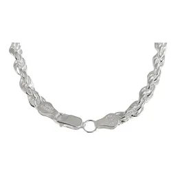 Cadena Torzal Gruesa Plata Ley .925 de 70cm para Hombre y Mujer - Imagen 3