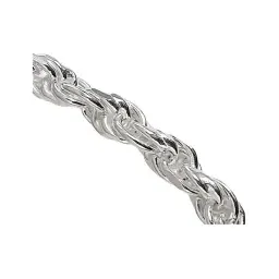 Cadena Torzal Gruesa Plata Ley .925 de 70cm para Hombre y Mujer - Imagen 4