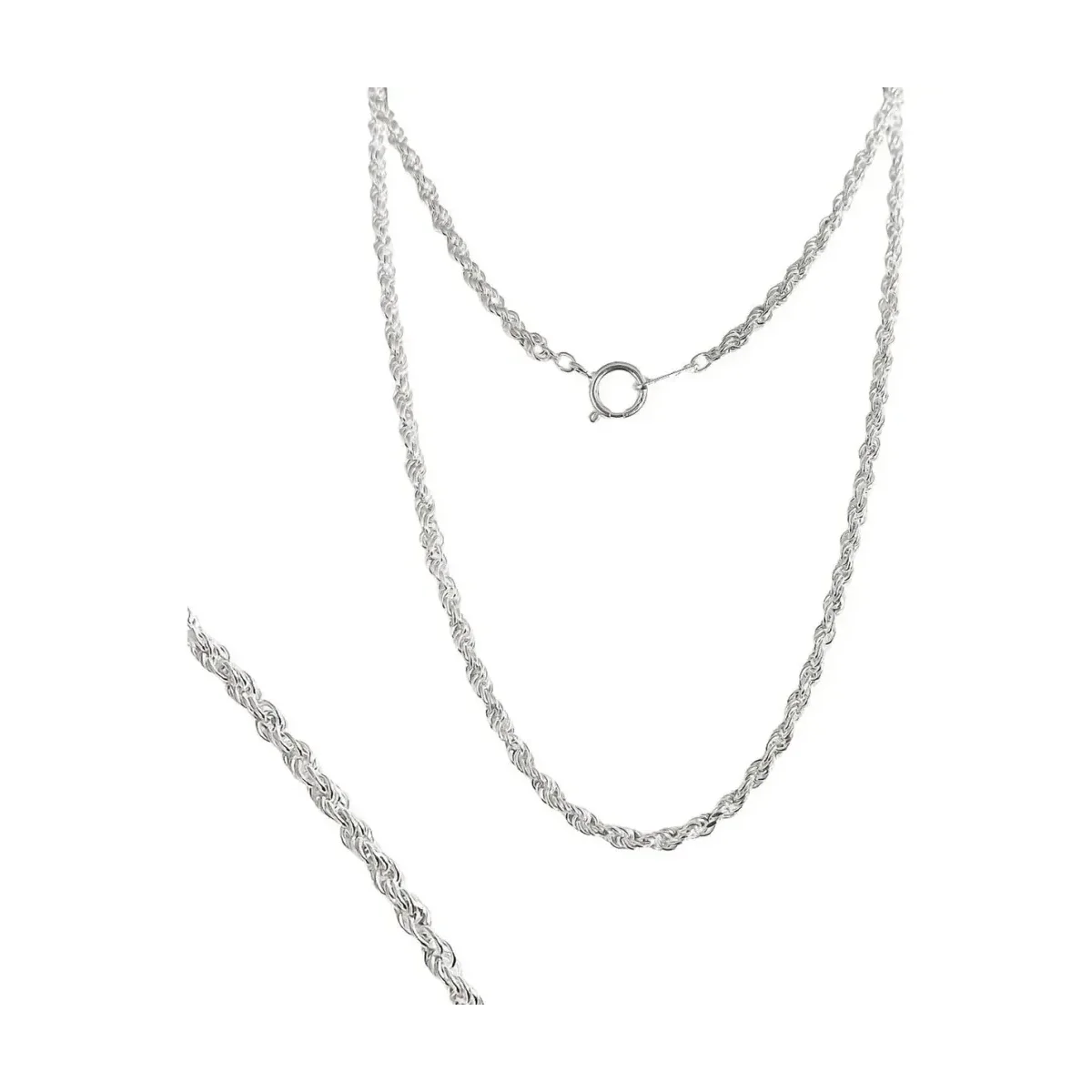 Cadena Torzal Plata .925 50cm - Imagen 1