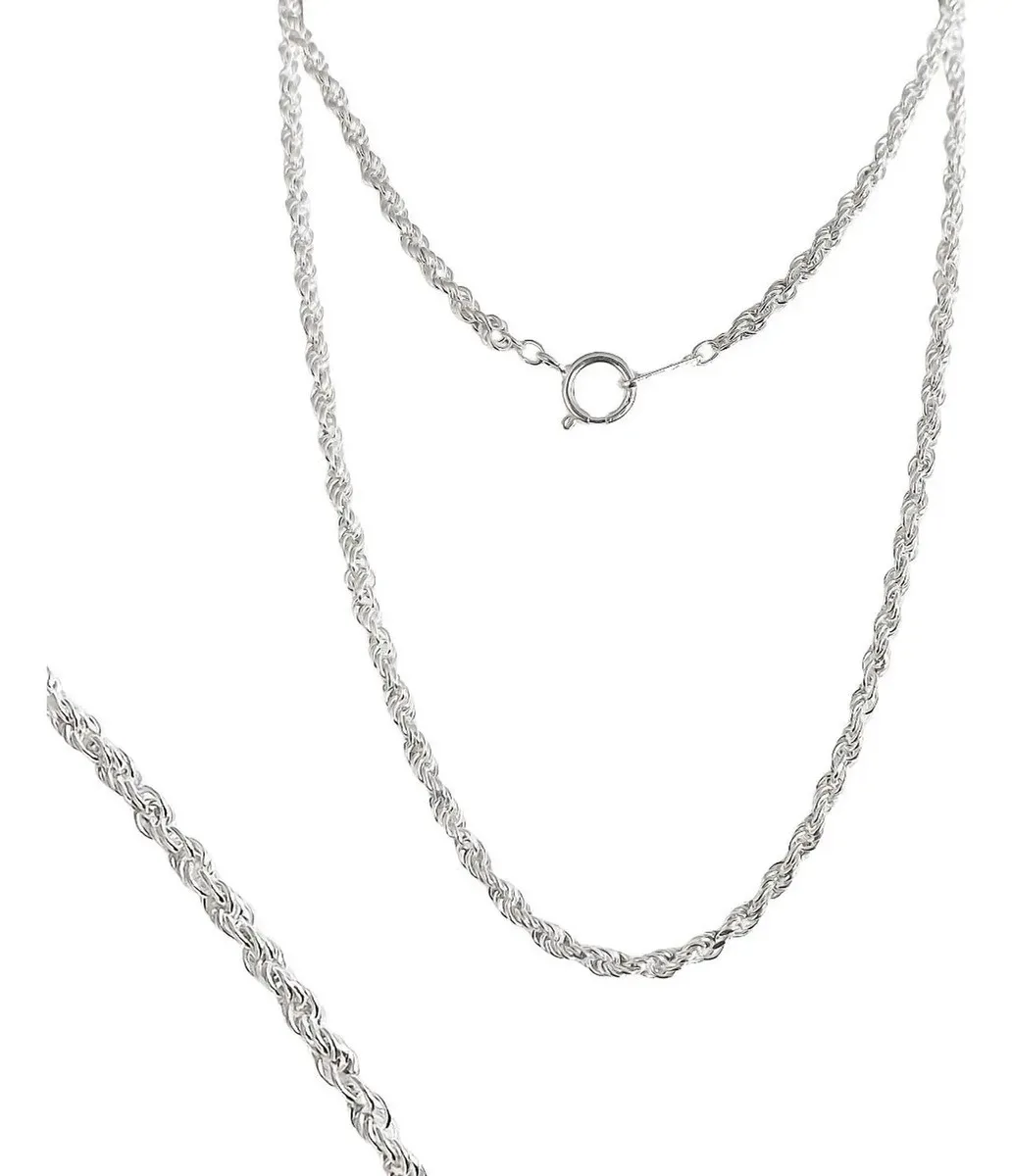 Cadena Torzal Plata .925 50cm - Imagen 1