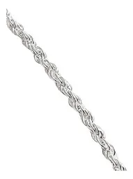 Cadena Torzal Plata 925 55cm para Collar Unisex Estilo Italiano - Imagen 4