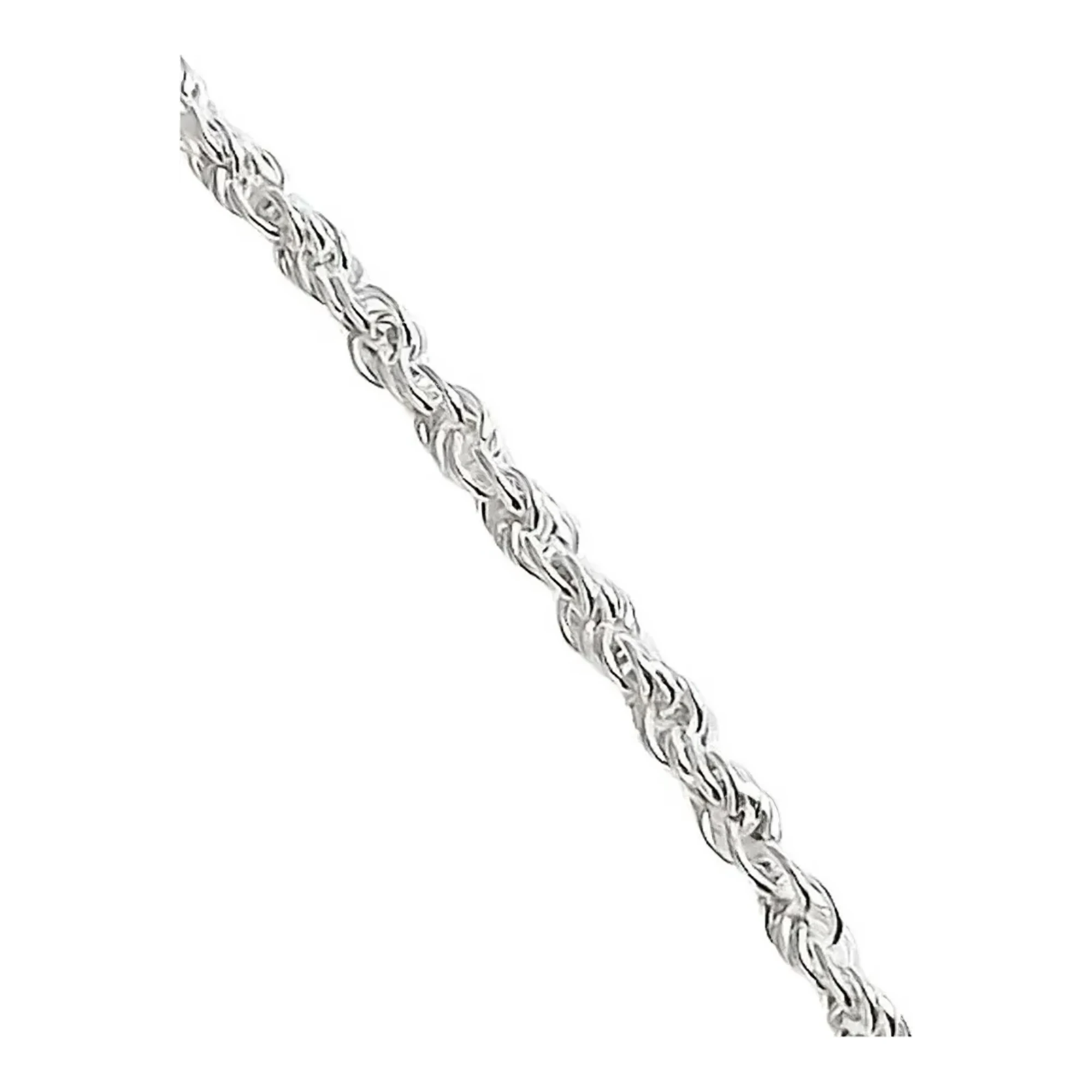 Cadena Torzal Plata 925 55cm para Collar Unisex Estilo Italiano - Imagen 4