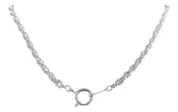 Cadena Torzal Plata 925 55cm Uso Diario Versátil Unisex - Imagen 3