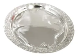 Charola Arras Matrimoniales Plata Ley 999 Pulida Artesanal - Imagen 3
