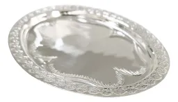 Charola Arras Matrimoniales Plata Ley 999 Pulida Artesanal - Imagen 5