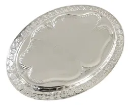 Charola Arras Matrimoniales Plata Ley 999 Pulida Artesanal - Imagen 7