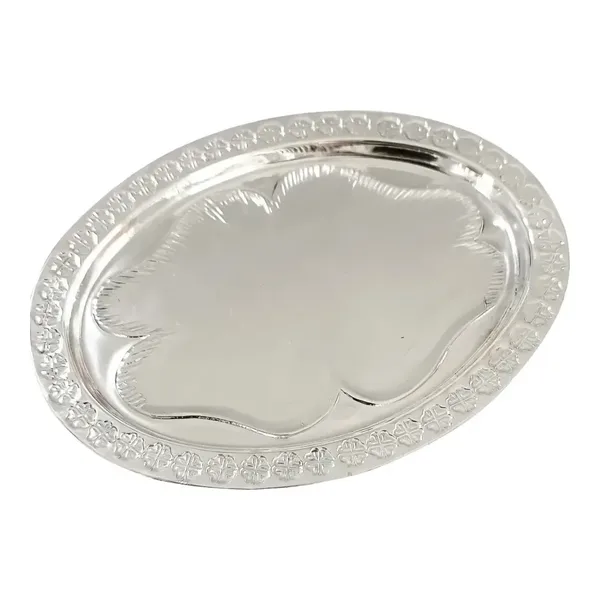 Charola para arras de plata .925 plateado diseno tradicional para bodas — Joyaris