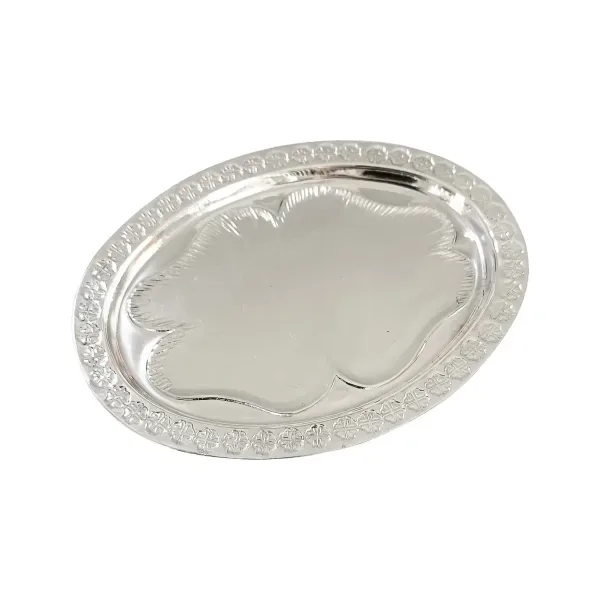 Charola para arras de plata .925 plateado diseno tradicional para bodas — Joyaris