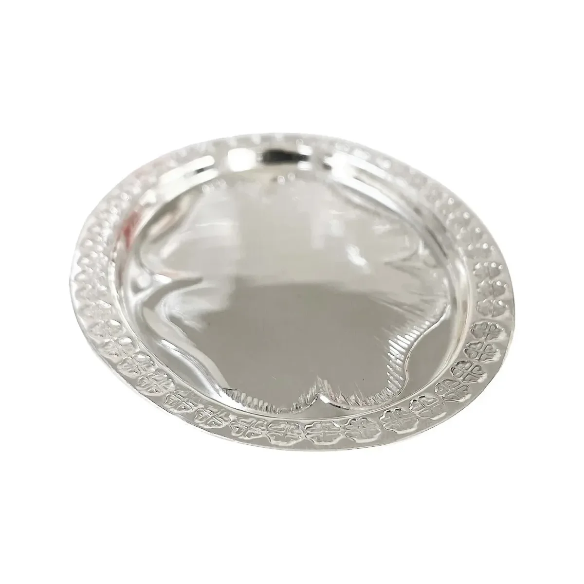 Charola Arras Matrimoniales Plata Ley 999 Pulida Artesanal - Imagen 3