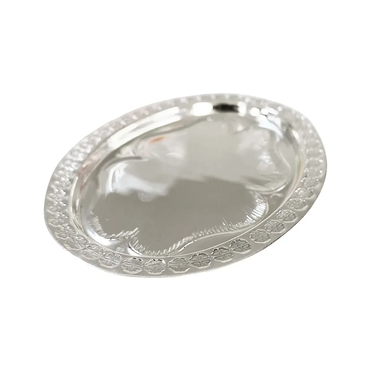 Charola Arras Matrimoniales Plata Ley 999 Pulida Artesanal - Imagen 4