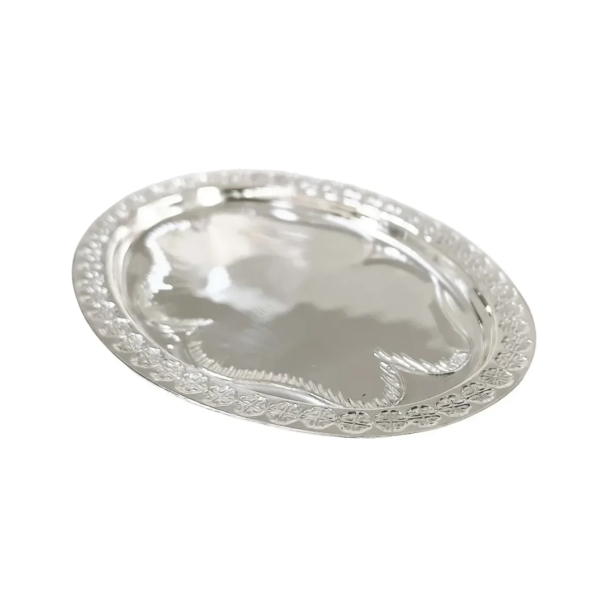 Charola Arras Matrimoniales Plata Ley 999 Pulida Artesanal - Imagen 5