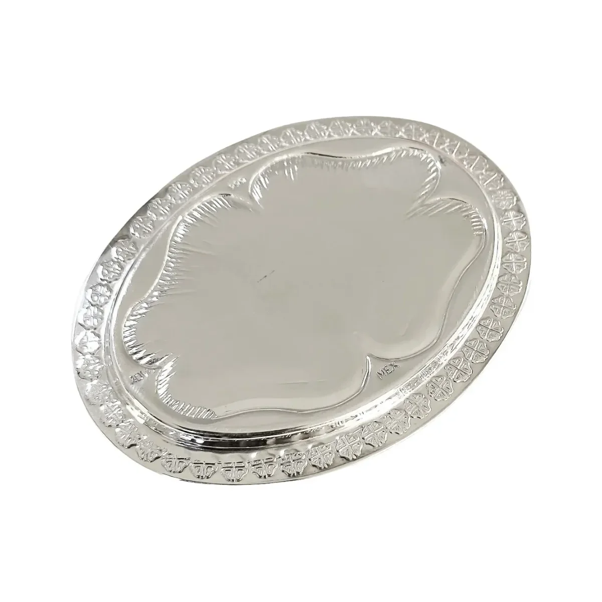 Charola Arras Matrimoniales Plata Ley 999 Pulida Artesanal - Imagen 7