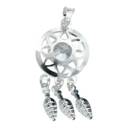 Collar Cadena de Plata Ley 925 Atrapasueños con Detalles Florales y Zirconia - Imagen 4