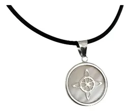 Collar Nudo Bruja Círculo Plata .925 Con Zirconia 50cm - Imagen 5