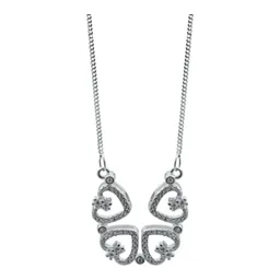 Collar de Plata 925 Diseño Corazones con Zirconia Blanca - Imagen 2