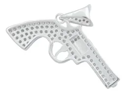 Collar de Plata .925 Diseño Revólver con Zirconia para Hombre - Imagen 4