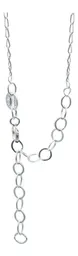 Collar de Plata 925 Nudo de Bruja con Mini Zirconia Azul - Imagen 5