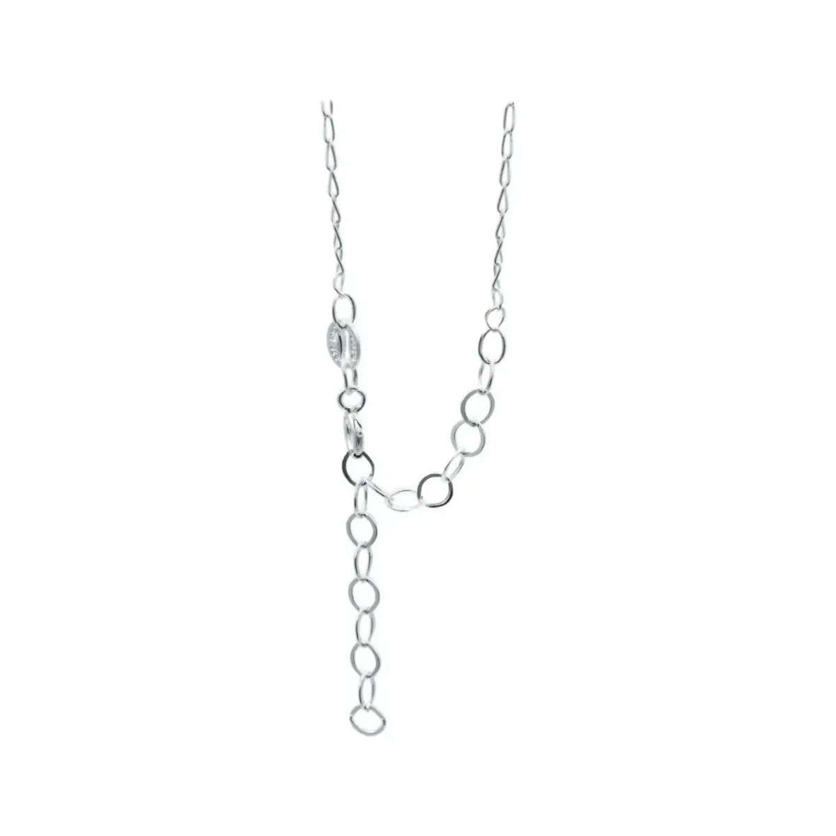 Collar de Plata 925 Nudo de Bruja con Mini Zirconia Azul - Imagen 5