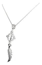 Collar Dije Atrapasueños Plata 925 con Zirconia Brillante - Imagen 1