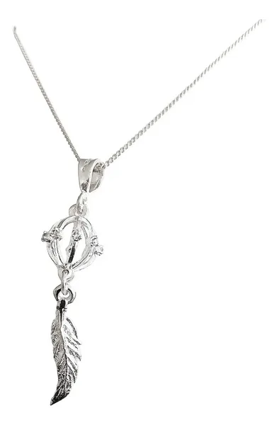 Collar Dije Atrapasueños Plata 925 con Zirconia Brillante - Imagen 1