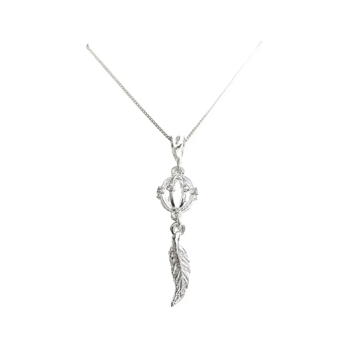Collar Dije Atrapasueños Plata 925 con Zirconia Brillante - Imagen 2