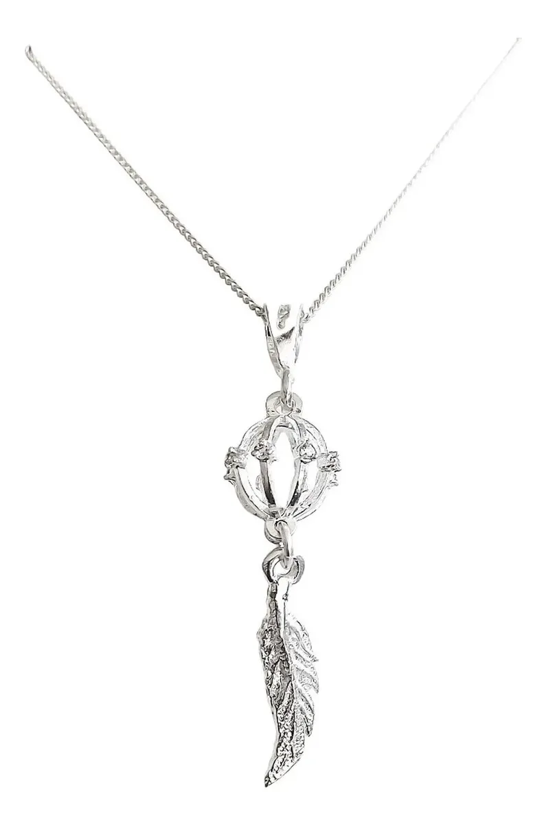 Collar Dije Atrapasueños Plata 925 con Zirconia Brillante - Imagen 1