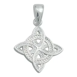 Collar Dije Nudo Bruja Celta Plata Italiana .925 - Imagen 2