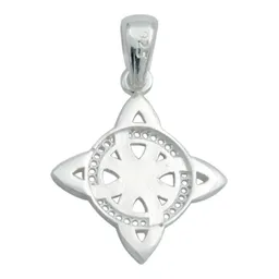 Collar Dije Nudo Bruja Celta Plata Italiana .925 - Imagen 4