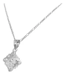 Collar Dije Nudo de Bruja Celta Plata 925 con Zirconia Brillante - Imagen 3