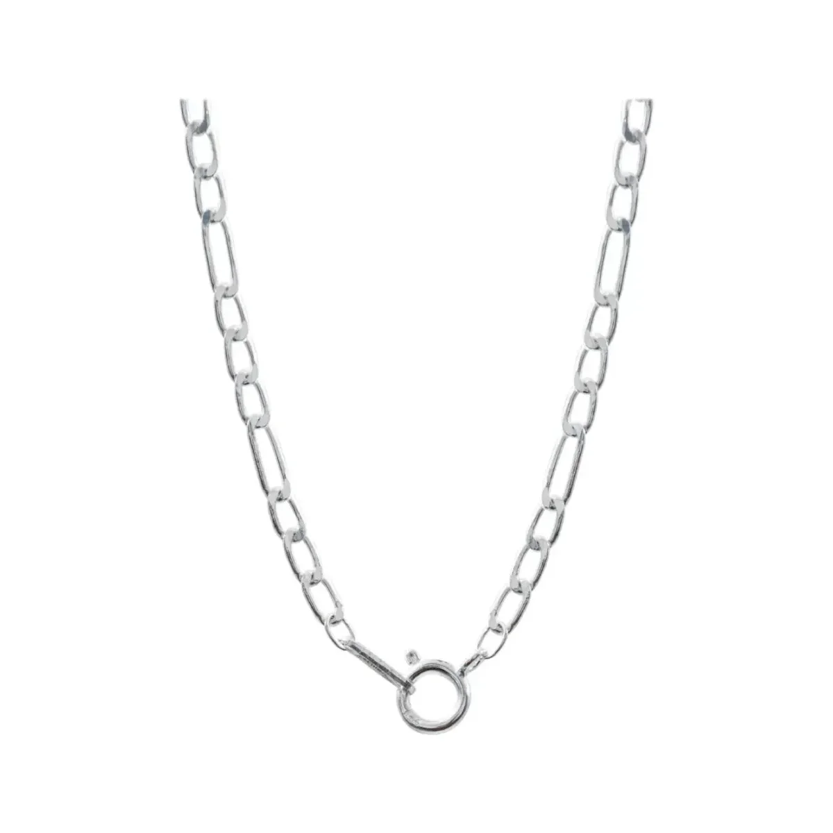 Collar Dije San Judas Plata 925 Zirconia Verde Cadena Figaro - Imagen 7